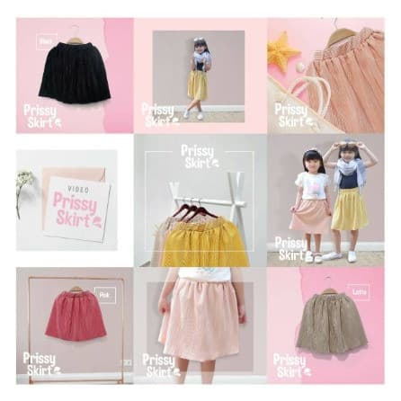 Skirt Pendek Plisket Anak