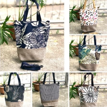 Sling Bag Kanvas Kombinasi Goni