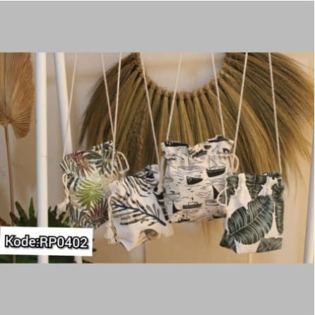 Sling Bag Kanvas Serut Mini Part 1