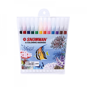 SNOWMAN SPIDOL 12 WARNA  PCK 