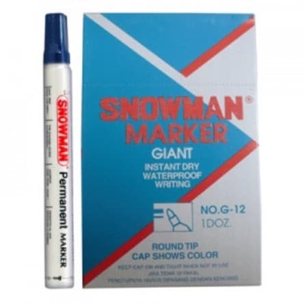 Snowman Spidol Giant Biru PCS