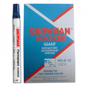 SNOWMAN SPIDOL GIANT BIRU PCS 