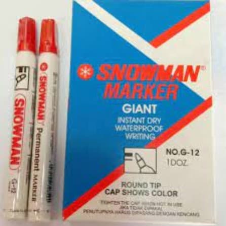 Snowman Spidol Giant Merah PCS