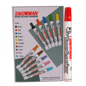 SNOWMAN SPIDOL WHITEBOARD MERAH PCS 