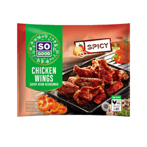 SO GOOD CHICKEN NUGGET SPICY WING PCK 400g
