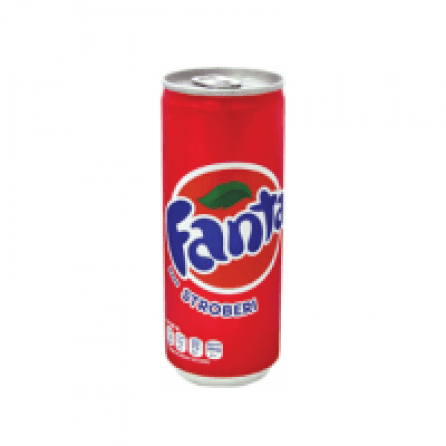 Fanta Soft Drink Slim Strawberry Klg 250mL