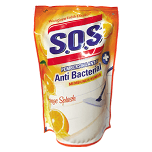 SOS PEMBERSIH LANTAI REFILL ORANGE PCH 800/750mL