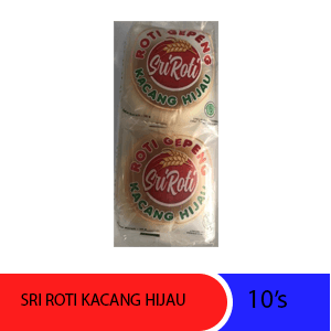 SRI ROTI ROTI GEPENG KACANG HIJAU PCK 10's