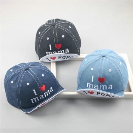 SSC - Topi Bayi I Love Papa I Love Mama 