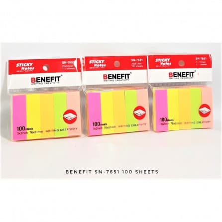 STICKY NOTES SN-7651 BENEFIT