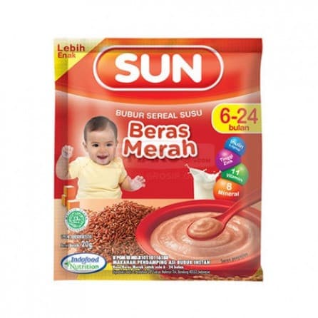 SUN BC SUSU BERAS MERAH 6+  20g