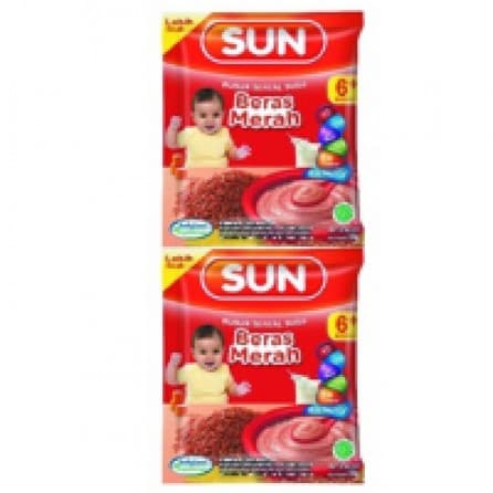 Sun Bubur Sereal Susu Beras Merah PCG 8x20g