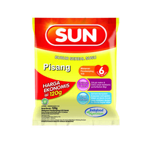 SUN BUBUR SUSU (EKONOMIS) PISANG PCK 120g