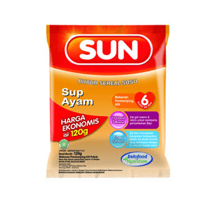 SUN BUBUR SUSU (EKONOMIS) SUP AYAM PCK 120g