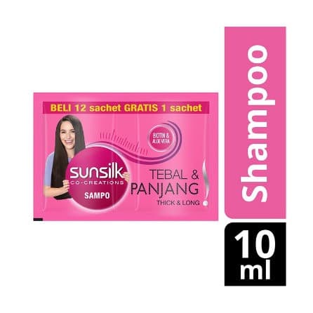 SUNSILK SHP THICK & LONG 10ML