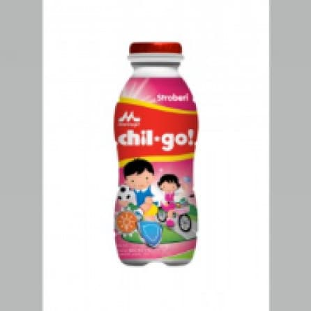 Susu Cair Morinaga Chil Go Strawberry Btl 130 ml