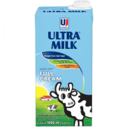 Susu Cair Ultra Milk UHT Steril Plain TPK 1000mL
