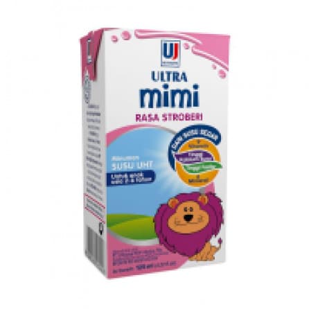 Susu Cair Ultra Mimi UHT Strawberry Tpk 125mL