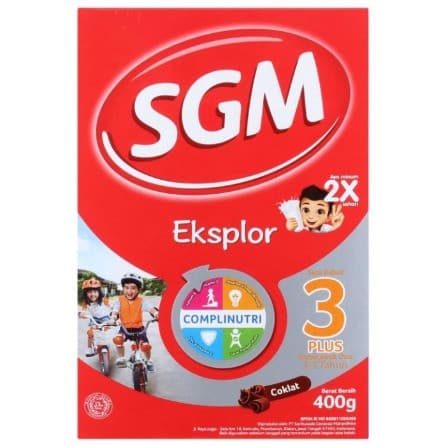 SUSU SGM EKSPLOR 3+ COKLAT 400G