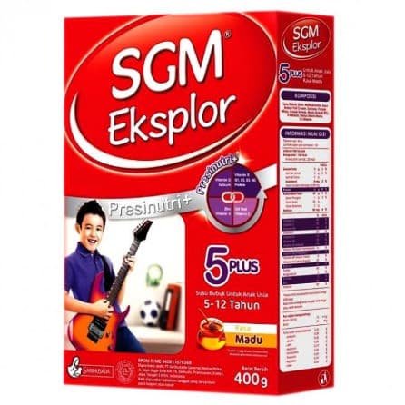 SUSU SGM EKSPLOR 5+ MADU 400g