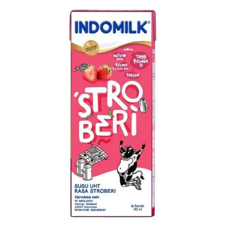 SUSU UHT INDOMILK STRAWBERRY 190ml