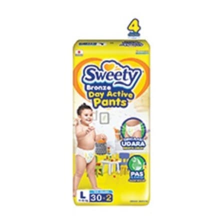 Sweety Bronze Day Active Pants 30+2'S PCK LARGE