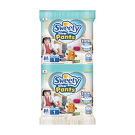 Sweety Fit / Silver Baby 1'S PCS MEDIUM (ISI 6 )