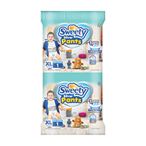 SWEETY FIT/SILVER PANTS BABY 1'S  PCS EXTRALARGE