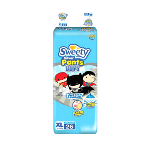 SWEETY SILVER PANTS BOYS 26'S  BAG EXTRALARGE