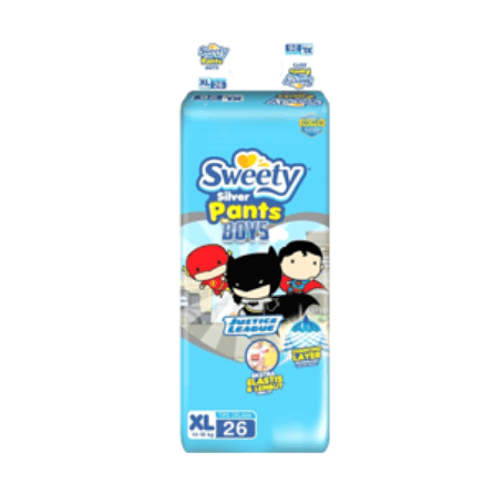 Sweety Silver Pants Boys 26'S BAG EXTRALARGE