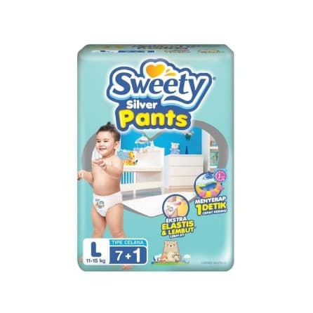 SWEETY SILVER PANTS L7+1
