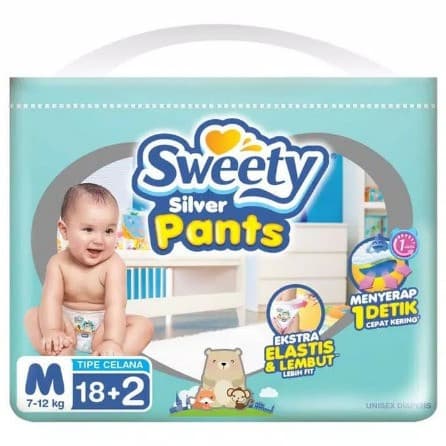 SWEETY SILVER PANTS M18+2