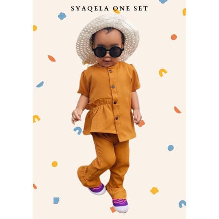 SYAQEELA SET - Setelan Panjang Anak Perempuan