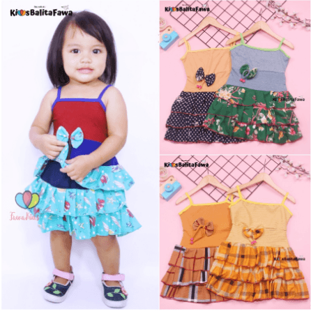 Tanktop Dress Valerie Size 1 - 2 Tahun