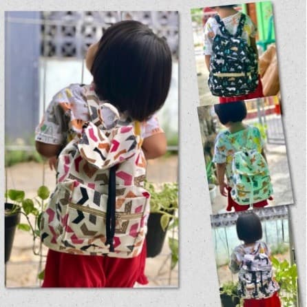 Tas Kanvas Punggung Serut