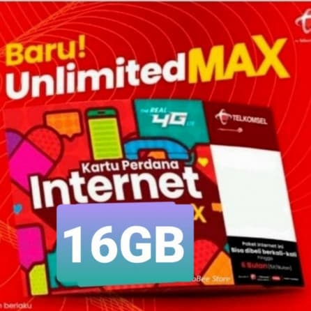 Telkomsel 16 gb + Unlimited