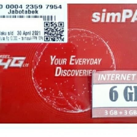 Telkomsel 6 gb jabodetabek 