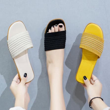 TG0812 Slip Sandal Wanita Korea Import