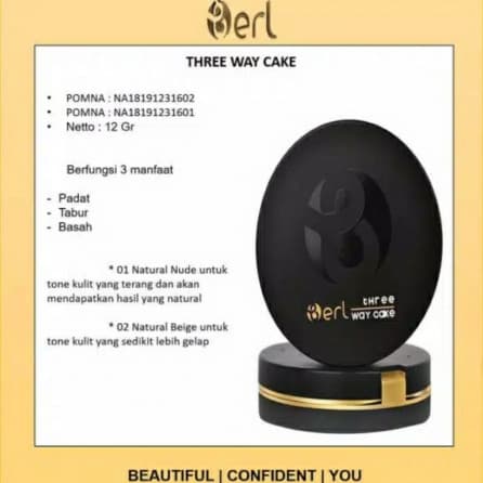 Three Way Cake Berl Cosmetics 