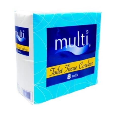 Tisu Toilet Multi Rol Tanpa Kor 8'S PB-05 Pck
