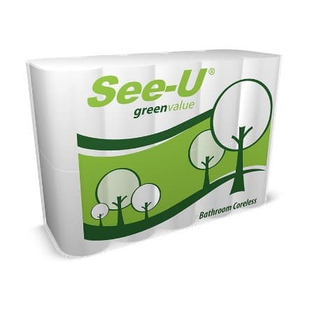 Tisu Toilet See-U Coreless 10'S Green Value Pck