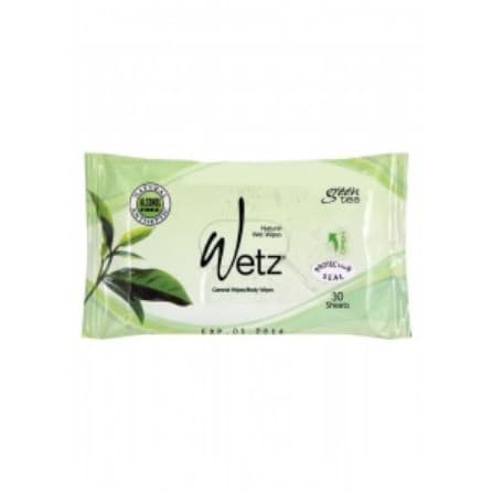 Tisu Wets Natural Wet Wipes 30'S Green Tea Pck