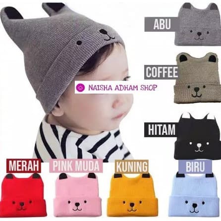 Topi Kupluk Rajut Bayi
