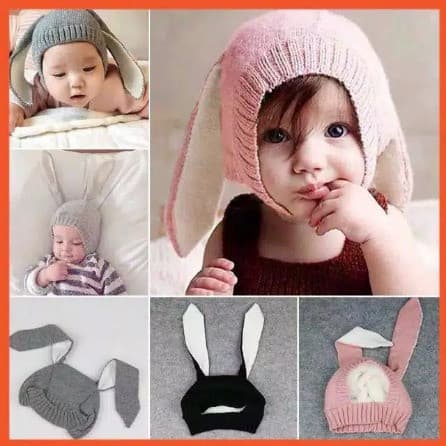 Topi Rajut Bunny Unisex