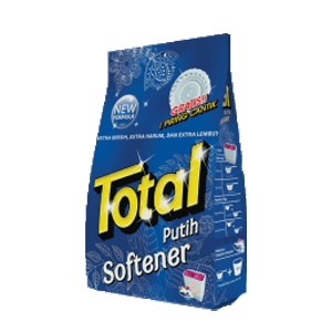 TOTAL DETERGENT POWDER PUTIH+SOFTENR  BAG 650g