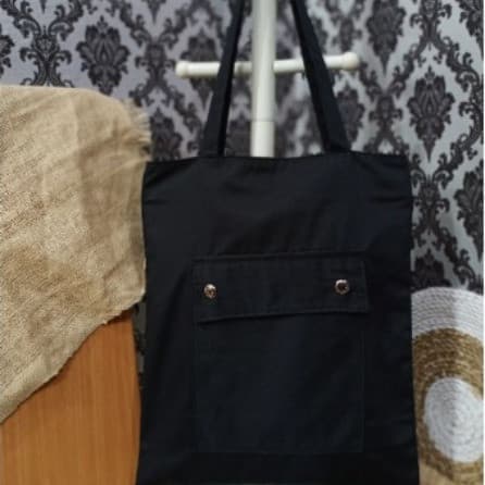 Totebag Drill Saku Polos