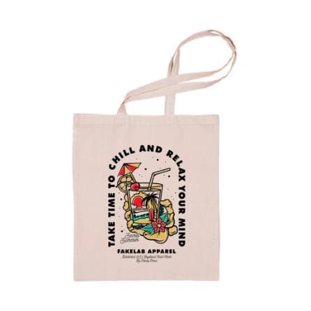 Totebag Fakelab Kanvas Chill Cocktail