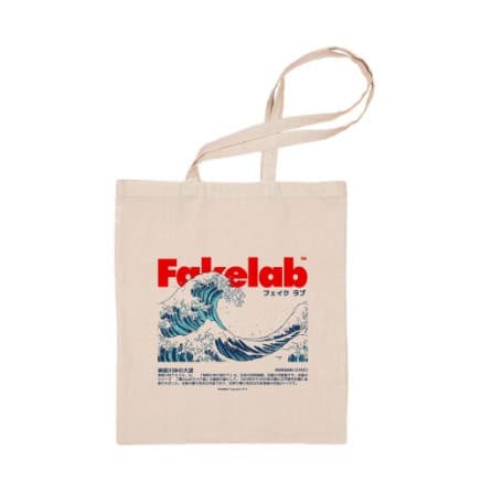Totebag Fakelab Kanvas Hokusai 