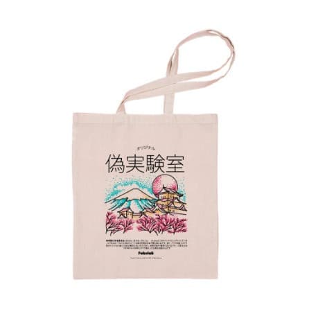Totebag Fakelab Kanvas Japan Bloom 
