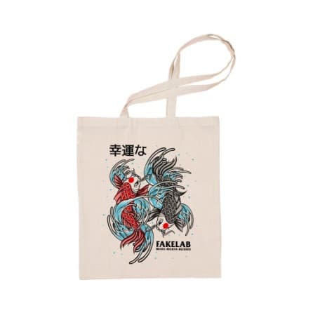 Totebag Fakelab Kanvas Japan Koi